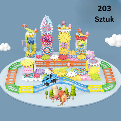 Zestaw klocków z przekładniami Montessori