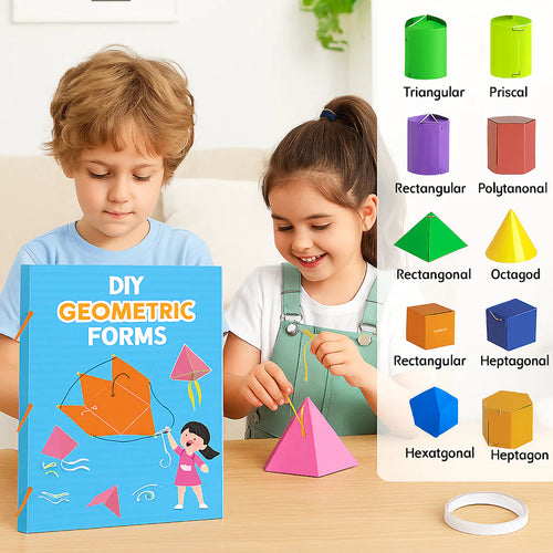 Interaktywny podręcznik geometrii dla dzieci – składanie figur 3D