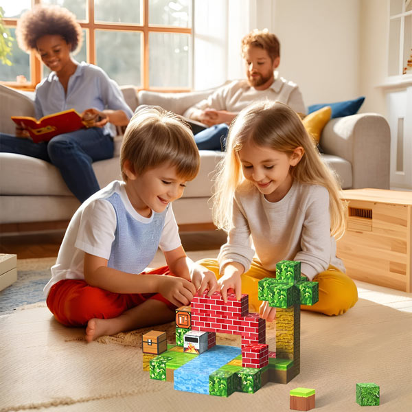 Magnetyczne kostki minicraft (48 szt.)