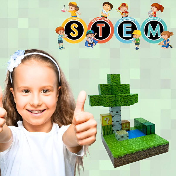 Magnetyczne kostki minicraft (48 szt.)