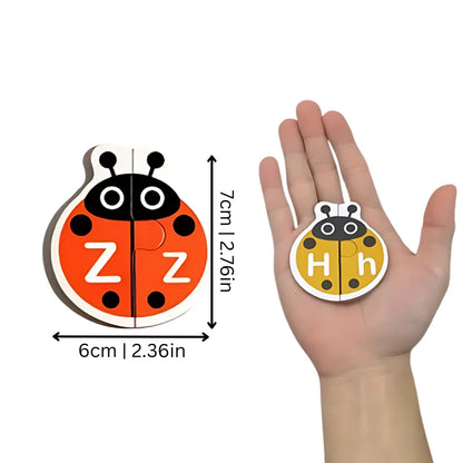 Puzzle alfabetowe Montessori – nauka przez zabawę