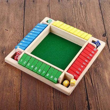 Rodzinna gra Shut The Box – Zestaw dla 4 graczy