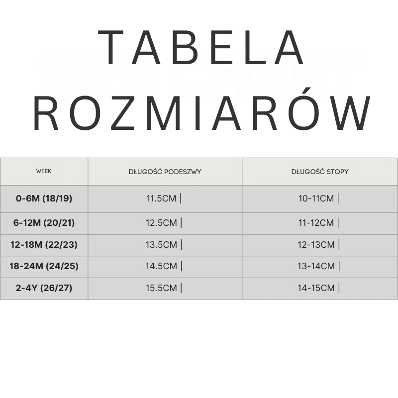 Miękkie buciki dla maluchów